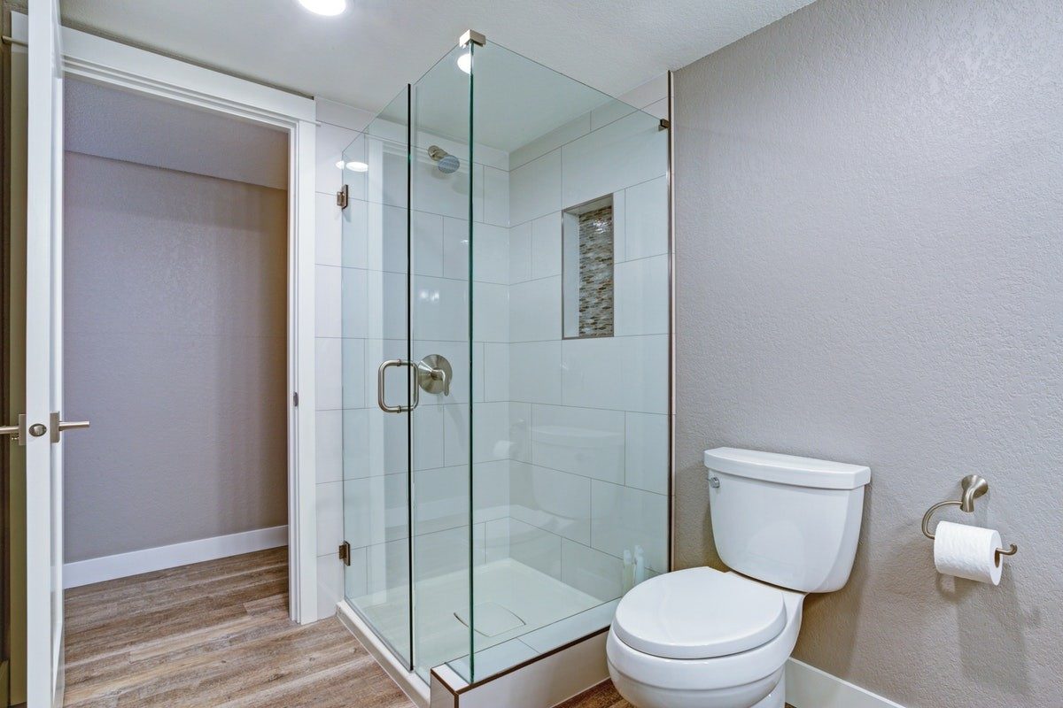 Frameless shower glass installation