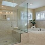 picture of a frameless glass shower
